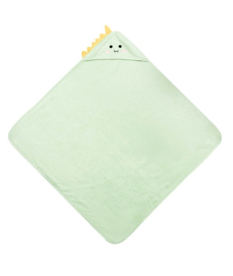 Бебешка Хавлия С Качулка Bathfriends 100X100 Дино Мента Sensillo