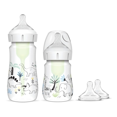 Бебешки шишета Dr.Brown's Anti Colic Options+ Wide Neck, с дизайн, 150 мл., 270 мл.
