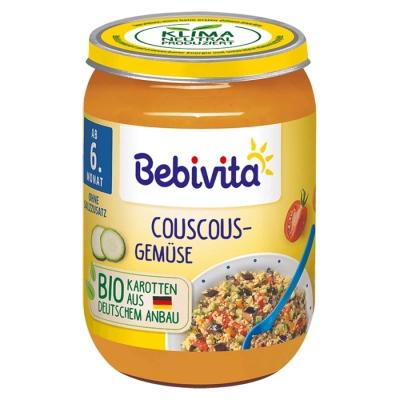 BEBIVITA БИО Кускус със зеленчуци 6м. 190г