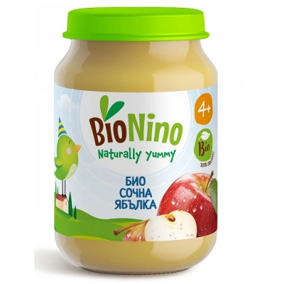 BioNino БИО Пюре Ябълки 4м. 190г
