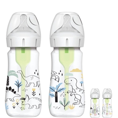 Бебешко шише Dr. Brown’s Options+ Антиколик, 2 бр, 270 мл