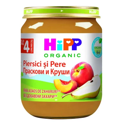 HiPP Праскови и круши 4м. 125г