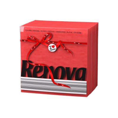 Renova-червени салфетки Е