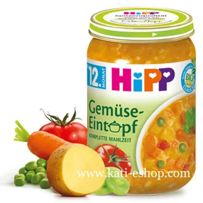 HiPP БИО Зеленчукова яхния 12м. 250г