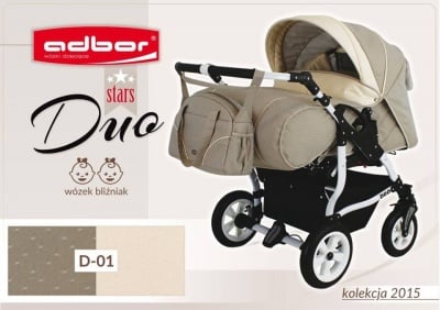 Adbor-Бебешка количка за близнаци Duo Stars цвят:D01