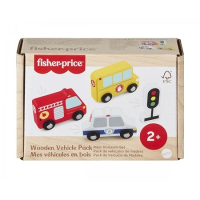 Fisher Price дървена играчка малко превозно средство JCY32