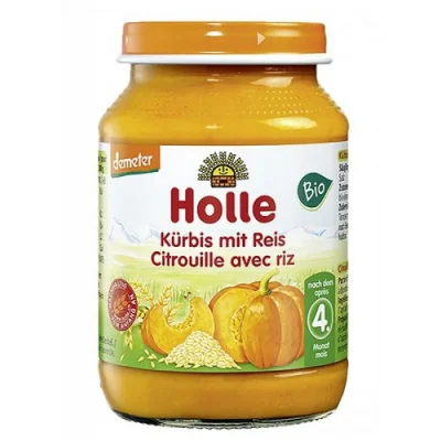 HOLLE Деметер Тиква с ориз 4м. 190г
