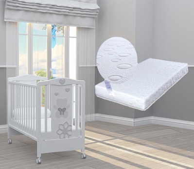 Бебешко креватче  Felice grigio + ПОДАРЪК матрак Primavera Baby Luxe