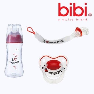 bibi®-комплект 3ч I love mama 0-6м