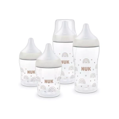 NUK Perfect Match Сет шишета РР, 4 части - 2х150мл. + 2х260мл., Дъга