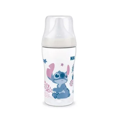  NUK Perfect Match Шише  260мл. със силиконов биберон за хранене M, 3+ мес., STITCH