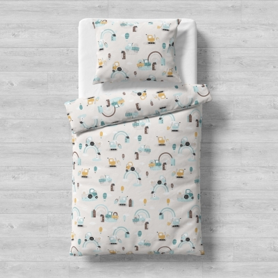 Galix-детски спален комплект камиончета 