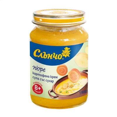 Слънчо Картофена крем супа със сухар 8м. 190г