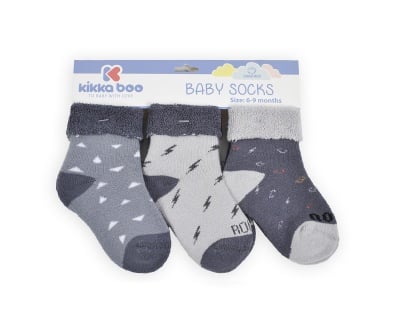 Бебешки памучни термо чорапи 2-3 год момчета