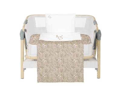 Бебешки спален комплект за мини-кошара 5ч Secret Garden Beige