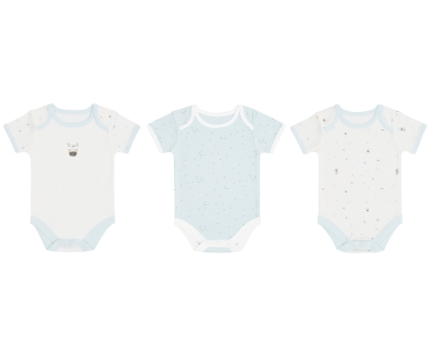 Комплект 3 бр бебешко боди 0-3м 