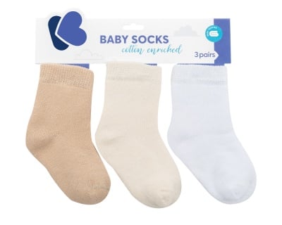Бебешки памучни термо чорапи дълги BEIGE 2-3 години