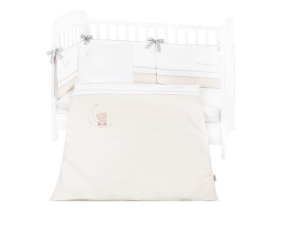 Бебешки спален комплект с бродерия 6 части 60/120 Dream Big Beige