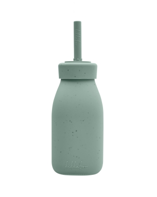 Шише със сламка Platinum Silicone Sage