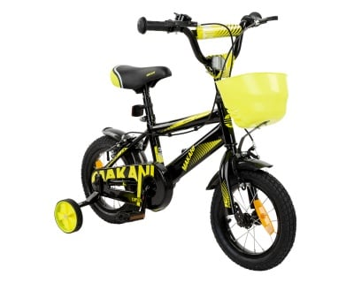 Makani Детски велосипед 12`` Diablo Black-Yellow