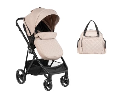Комбинирана количка 2в1 трансформираща седалка Gianni Beige 2023