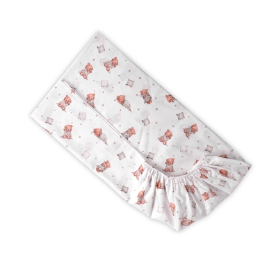 ЧАРШАФ С ЛАСТИК 60/120+15см МЕЧЕ С ВЪЗГЛАВНИЧКА S