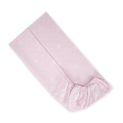 ЧАРШАФ С ЛАСТИК 70/140+15см МЕЧО РОЗОВО