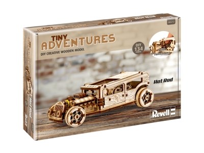 Сглобяем модел от дърво, Revell, Малки приключения, Hot Rod, 141 части
