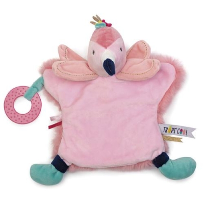 Плюшена играчка за гушкане, Eurekakids, Фламинго, 25 см
