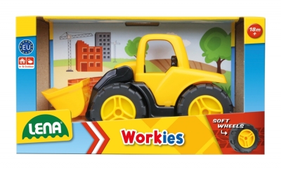 Количка за игра, Lena, Булдозер, Workies, 14 см
