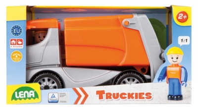 Количка за игра, Lena, Камион за боклук, Truckies, 22 см