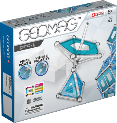 Магнитен конструктор, Geomag, Pro-L панели, 50 части, 100% рециклируем
