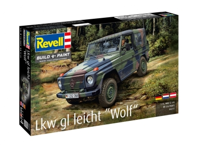 Сглобяем модел, Revell, Военен автомобил, Mercedes-Benz G-Class, 116 части