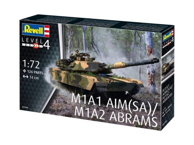 Сглобяем модел, Revell, M1A1 AIM(SA)/ M1A2 Abrams, 126 части