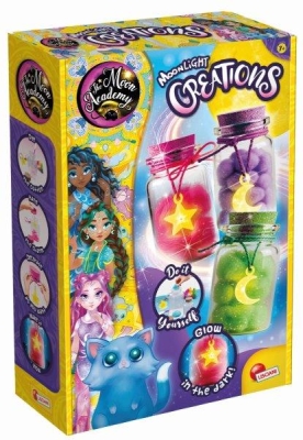 Творчески комплект, Lisciani, Направи си сам светещи в тъмното буркани с луна и звезди