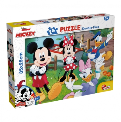 Пъзел, Lisciani, Mickey Mouse, Двулицев пъзел 24 части
