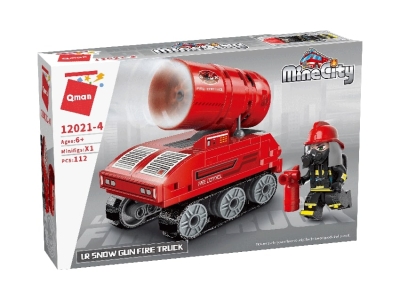 Конструктор, Qman, MineCity, Противопожарен автомобил, 112 части