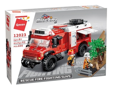 Конструктор, Qman, MineCity, Пожарна команда, 656 части