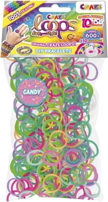 Творчески комплект, Craze, Loops, Направи си сам гривни, 600 бр. ластици