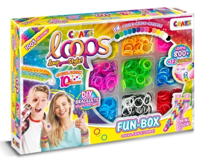 Творчески комплект, Craze, Loops, Забавна кутия за плетене на гривни с ластици