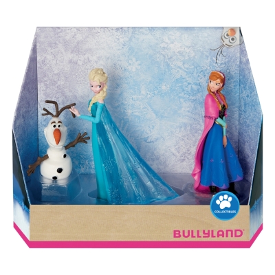 Комплект с колекционерски фигурки, Walt Disney, Bullyland, Disney 100 Platinum Frozen, 3бр.