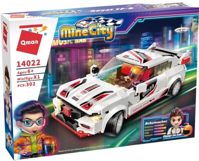 Конструктор, Qman, MineCity, Автомобил Royal TP-R, 302 части