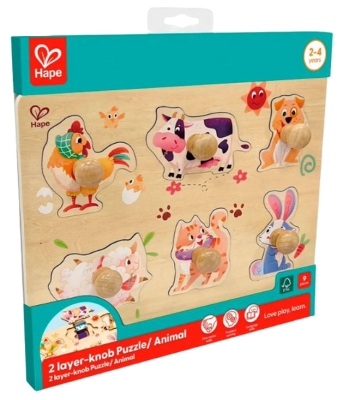 Дървен пъзел, Hape, Животни от фермата