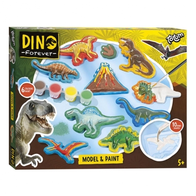 Творчески комплект, Totum, Направи сам и оцвети гипсови отливки, Динозаври