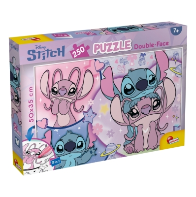 Пъзел, Lisciani, Stitch, Двулицев пъзел, 250 части