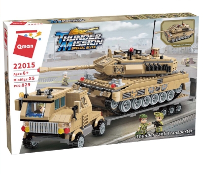 Конструктор, Qman, Тежък армейски влекач с танк, 829 части