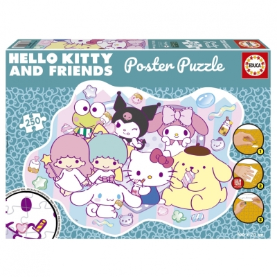 Пъзел, Educa, Hello Kitty, Плакат, 250 части