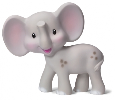 Бебешка играчка гризалка, Infantino, Слонче, Натурален каучук