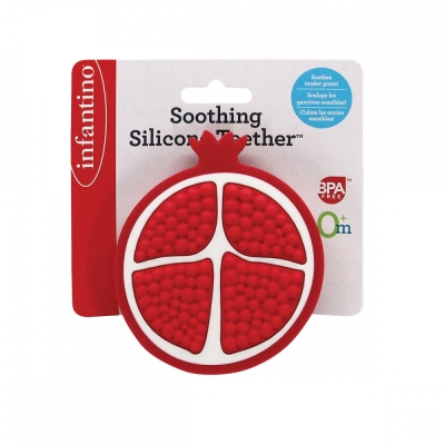 Успокояваща силиконова бебешка гризалка, Infantino, Нар