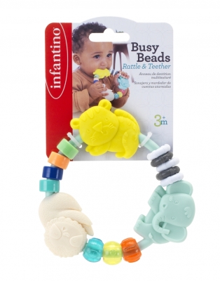 Бебешка дрънкалка и гризалка, Infantino, Животни